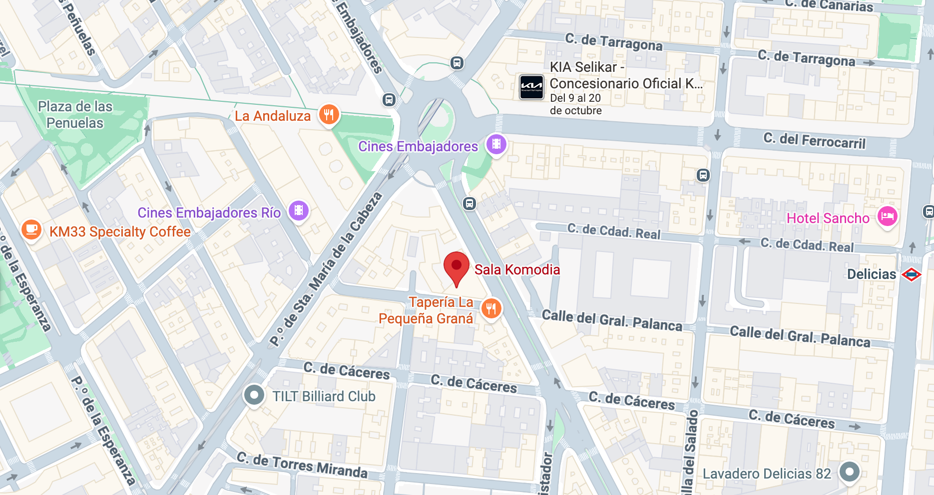 Mapa Sala Komodia