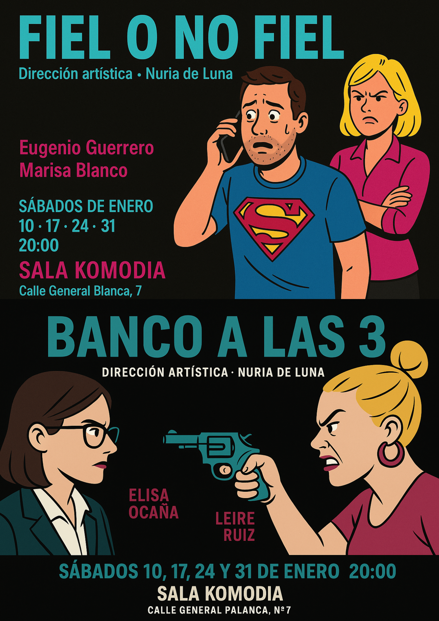 Cartel de la obra Microteatro Sala Komodia